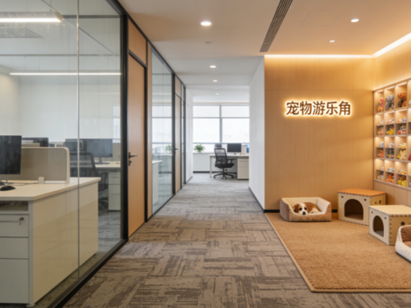 市北办公室设计-宠物友好办公：允许带猫上班的公司，装修设计上有哪些不一样